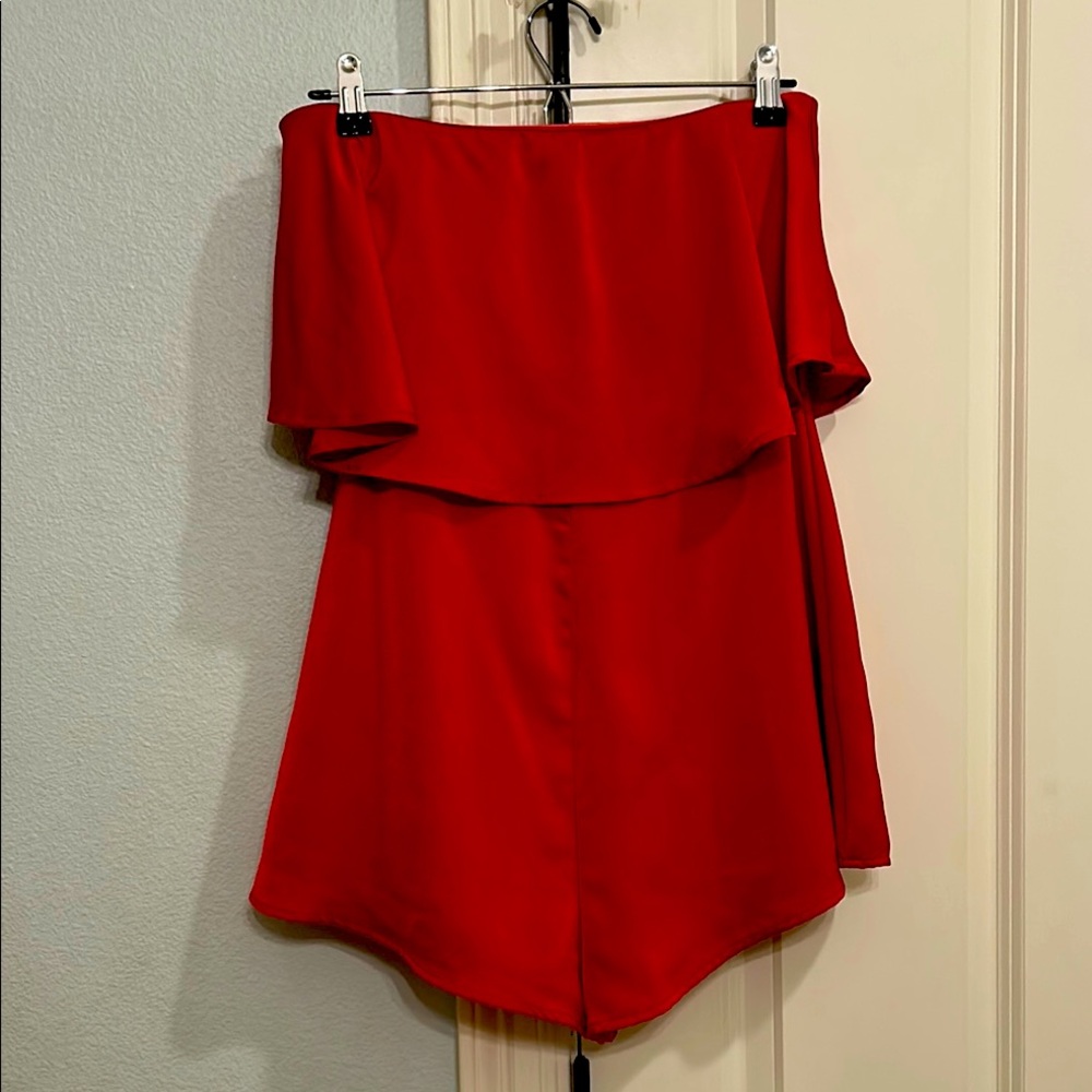 Game day strapless romper
